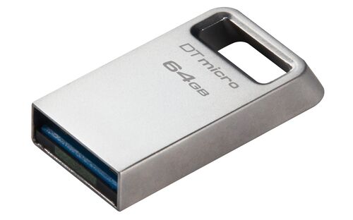 USB MEMORIJA KINGSTON DTMC3G2/64GB/DATATRAVELER MICRO/3.2/SREBRNA